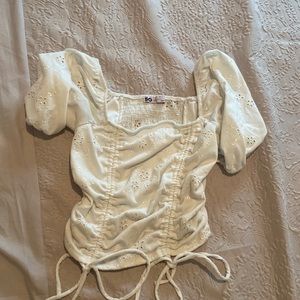 From Target, cute white top